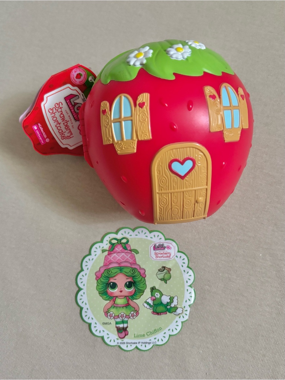 LOL Surprise Strawberry Shortcake Scented Lime Chiffon Doll Brand New in Capsule
